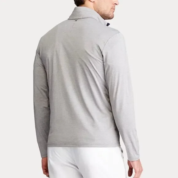 RLX Ralph Lauren Performance Tech Half Zip Pullover Grey Medium (w1) - Picture 10 of 11